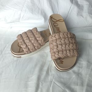 Sam Edelman Ainslie braided leather slide sandals